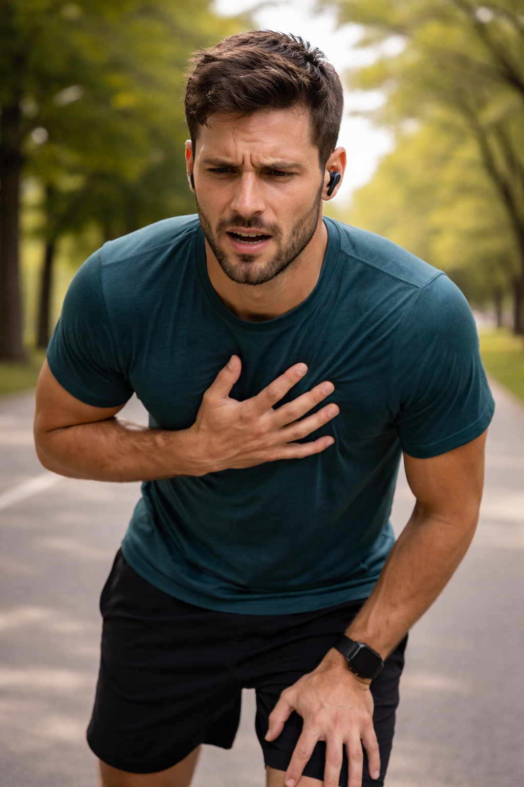 A runner is so tired cause the lactose intolerance